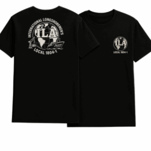 ILA Global Tee Local 1804-1 (Front + Back)