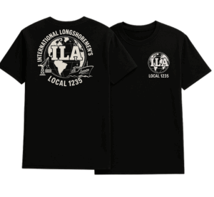 ILA Global Tee Local 1235 (Front + Back)