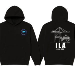 ILA T-SHIRT ORDER FORM CRANE (12) ILA Local 1804-1 “Blueprint Crane” Hoodie