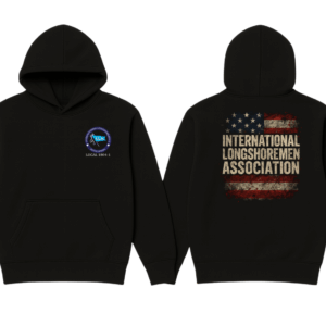 ILA T-SHIRT ORDER FORM CRANE (5) ILA Local 1804-1 Distressed Flag Hoodie